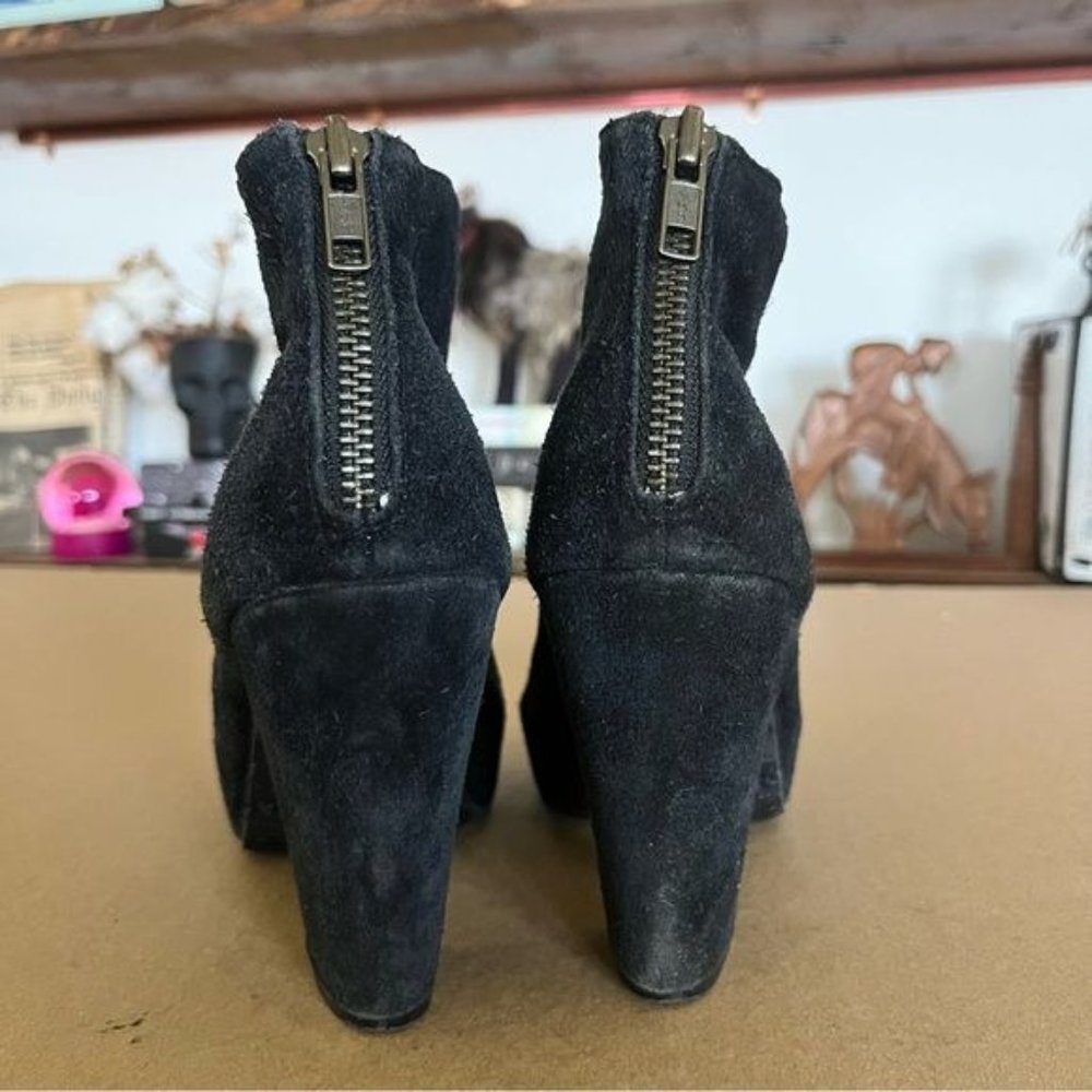 Anthro Bertie Suede Platform Booties - Picture 6 of 9